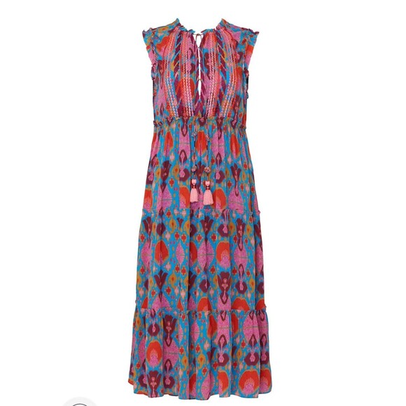 Figue Printed Clara Dress Sz 0 - Picture 1 of 8